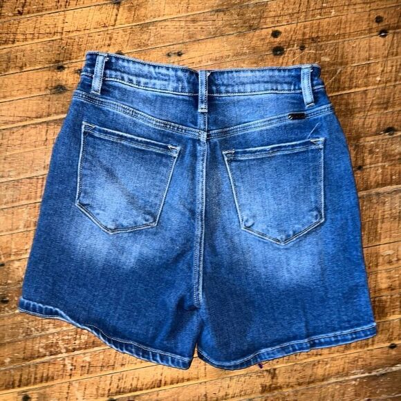Kancan 27 Mom fit distressed high rise denim shorts - Picture 3 of 4